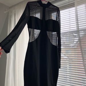 Sheer Mesh Peekaboo Dress